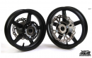 Piranha - Aluminum 12" Black <br> S1 SuperMoto Motard Wheel Set